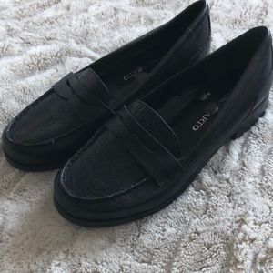Franko  Sarto black leather loafers
